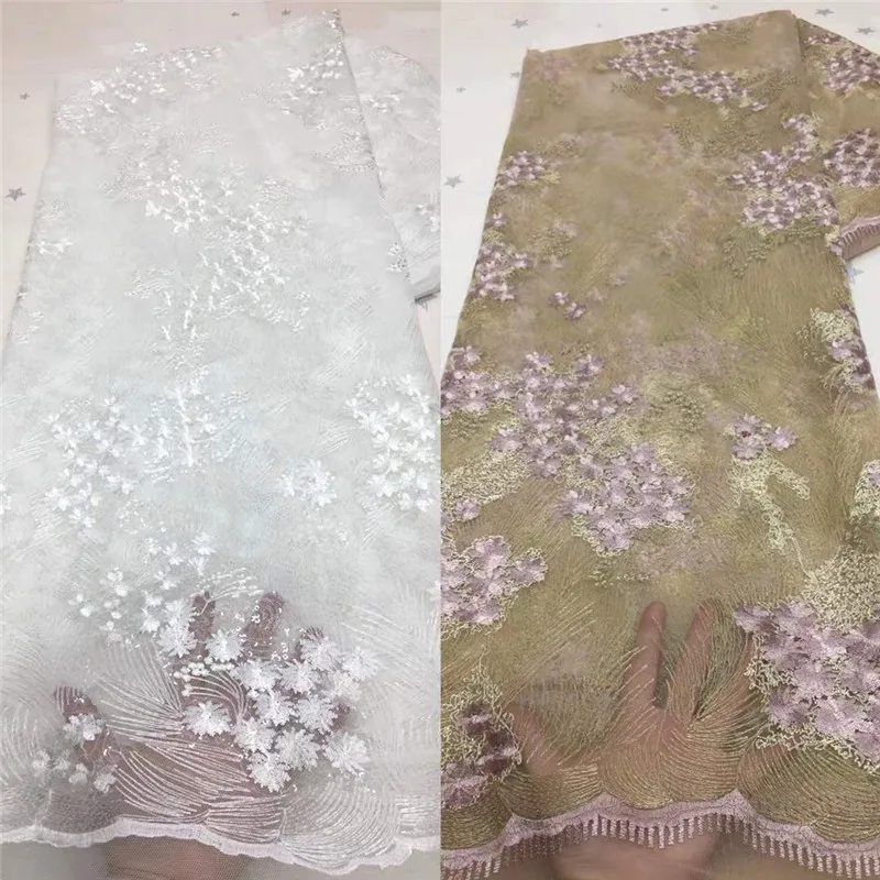 

Latest Teal French Tulle Lace Fabric 2021 red High Quality Swiss Embroidery Nigerian Gown Beaded African Lace Fabric 5 Yards