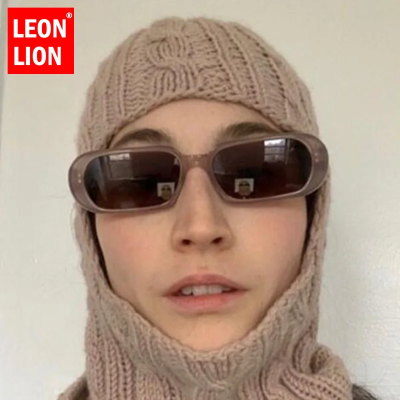 

Солнцезащитные очки LEONLION в стиле ретро для мужчин и женщин, овальные маленькие Роскошные брендовые дизайнерские солнечные очки, 2021