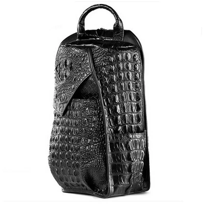 

Мужская нагрудная сумка shidienni из крокодиловой кожи, повседневная сумочка на одно плечо для мужчин среднего возраста