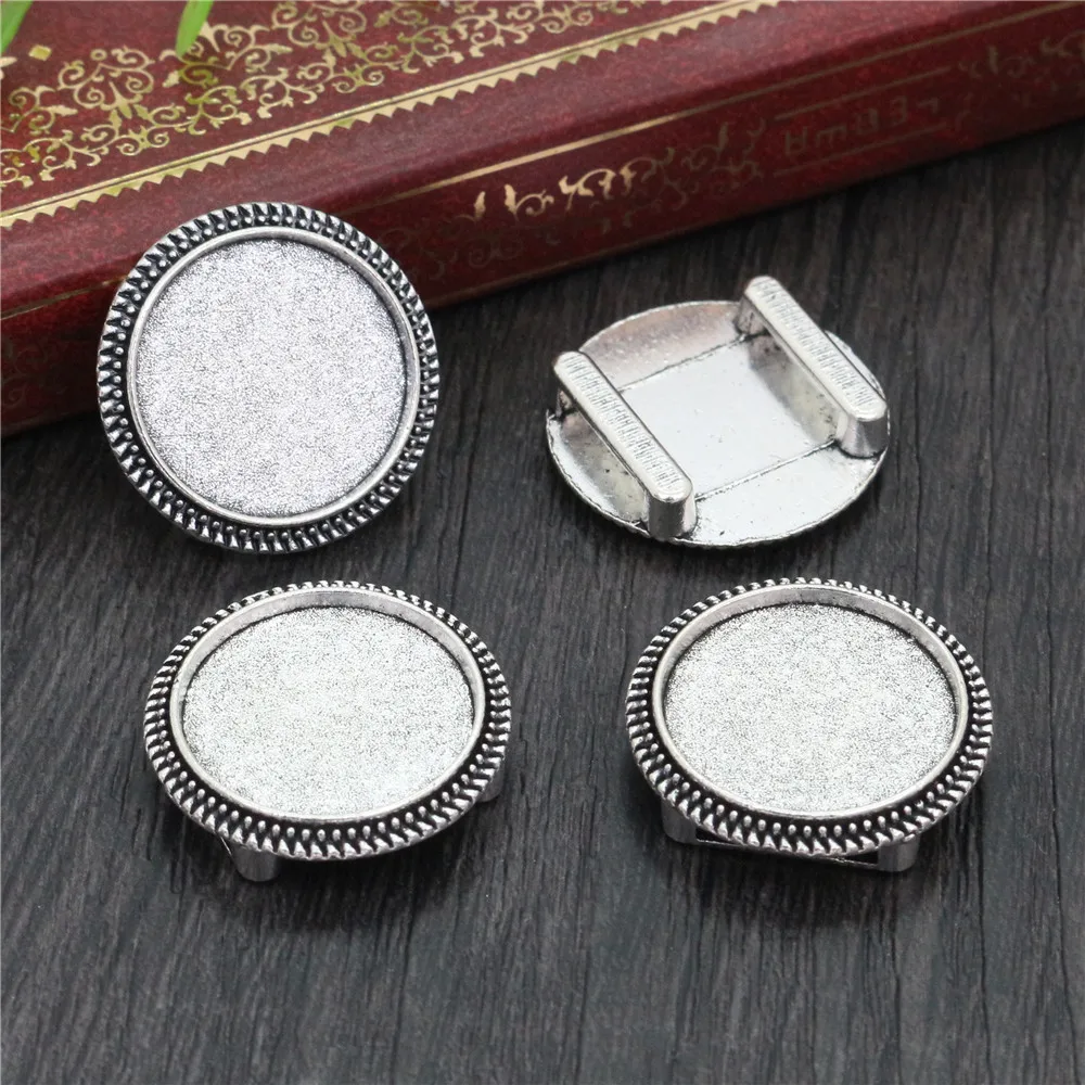 10 шт. 18 мм внутренний размер античная бронза и посеребренное отверстие (10 мм)