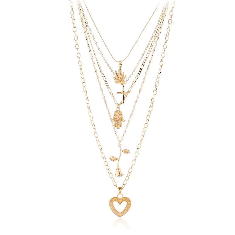 

fashion jewelry necklace for women love chain