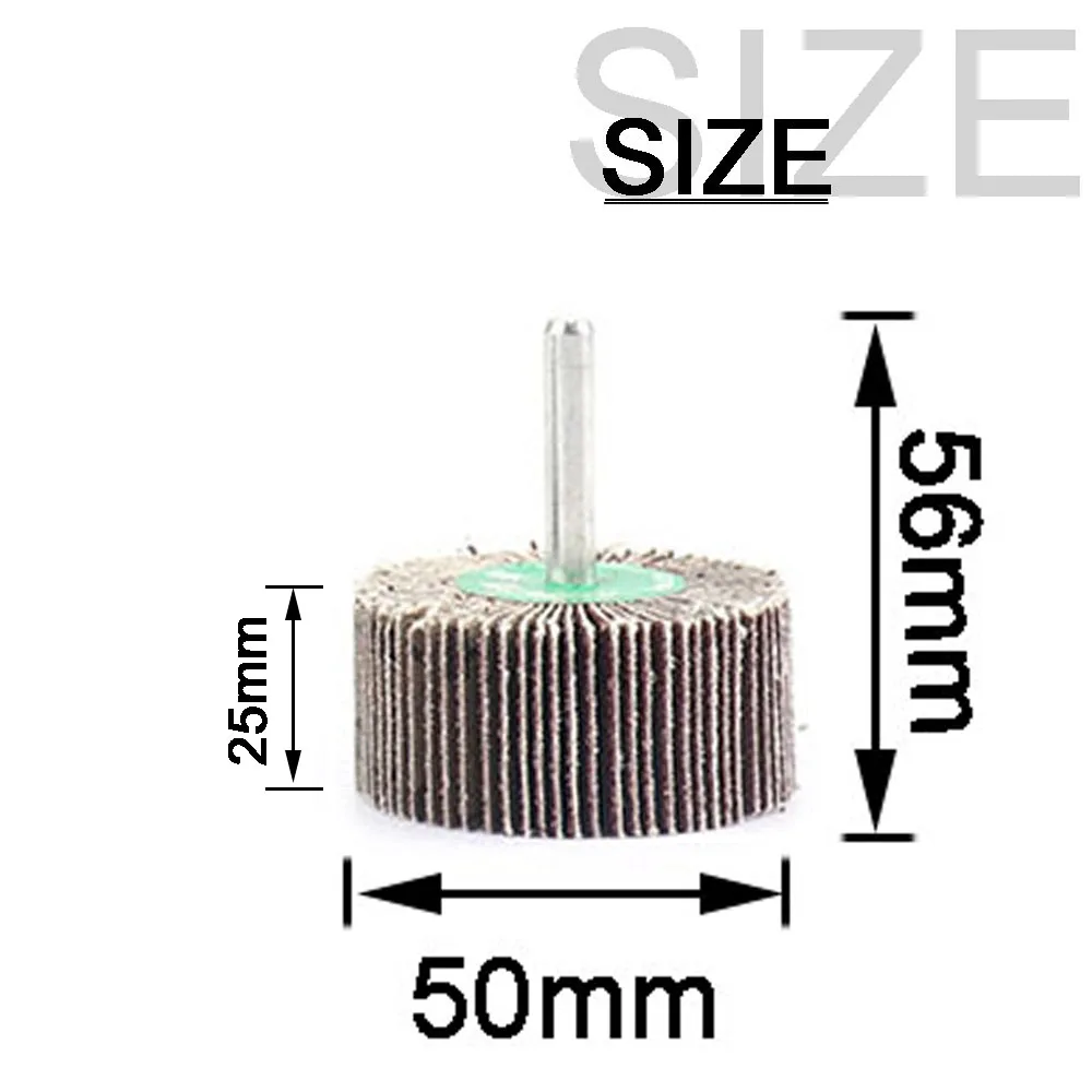 

Шлифовальный круг для наждачной бумаги, шлифовальный круг для роторный дремель, 60/80/120 Грит, хвостовик 6 мм, 5 шт.