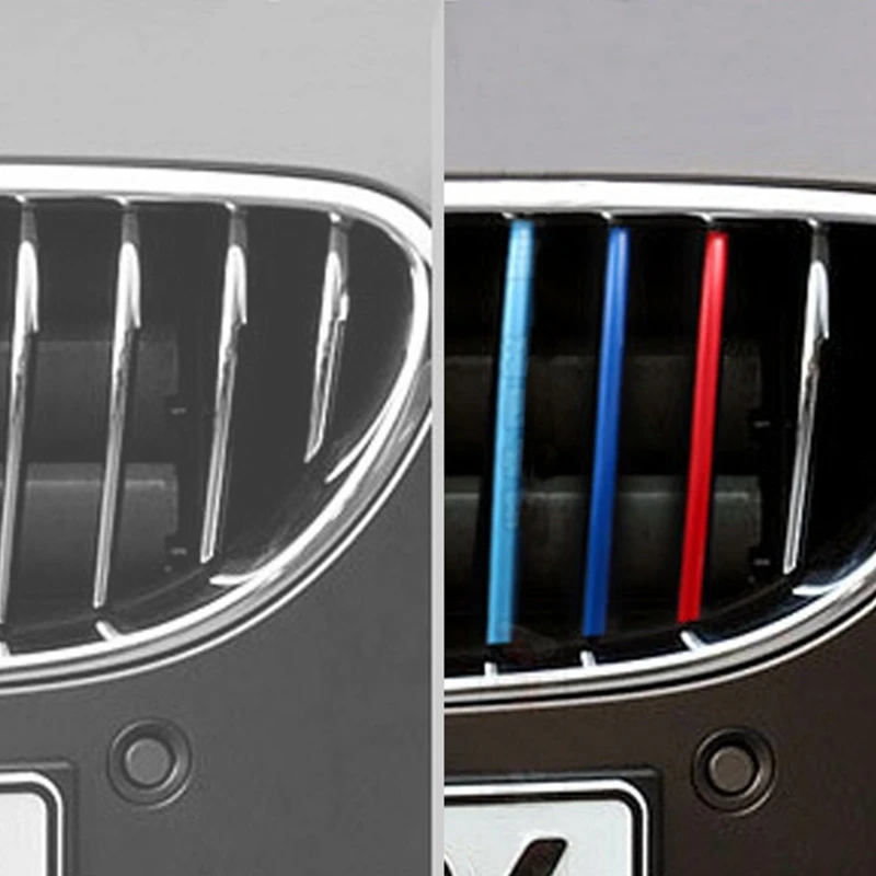 

3PCS Car Grid Decorative Strip Front Grill Strip Bumper Trim Cover For BMW X1/X5/X6/X3/X4/e90 Serior Car Decoration Products
