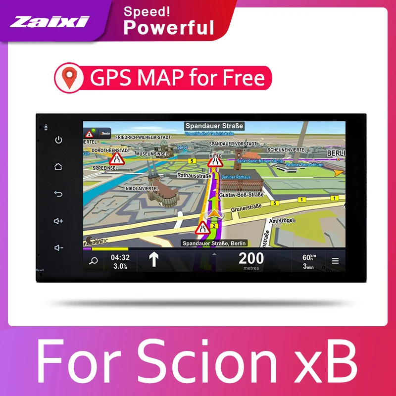 ZaiXi 7 HD 1080P IPS LCD экран Android 8 Core для Scion xB 2000 ~ 2005 автомобильное радио BT 3G4G WIFI AUX USB GPS Navi