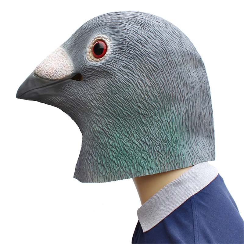 Креативный смешной костюм голубь птица латексный аниме унисекс для косплея