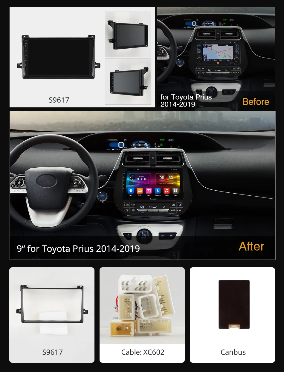 Автомобильная Мультимедийная система Ownice с камерой 360 ° Android 9 0 4 Гб ОЗУ + 64 ПЗУ DVD