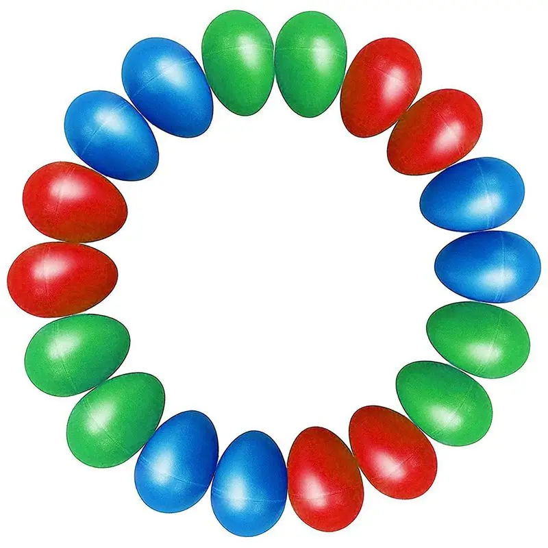 18 шт яичные шейкеры Пластиковые музыкальные для яиц детей|Шейкер-яйцо| |