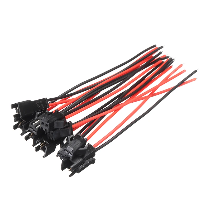 2 Pin 5 пар разъем для Светодиодный светильник провода SM кабель мужской + Женский