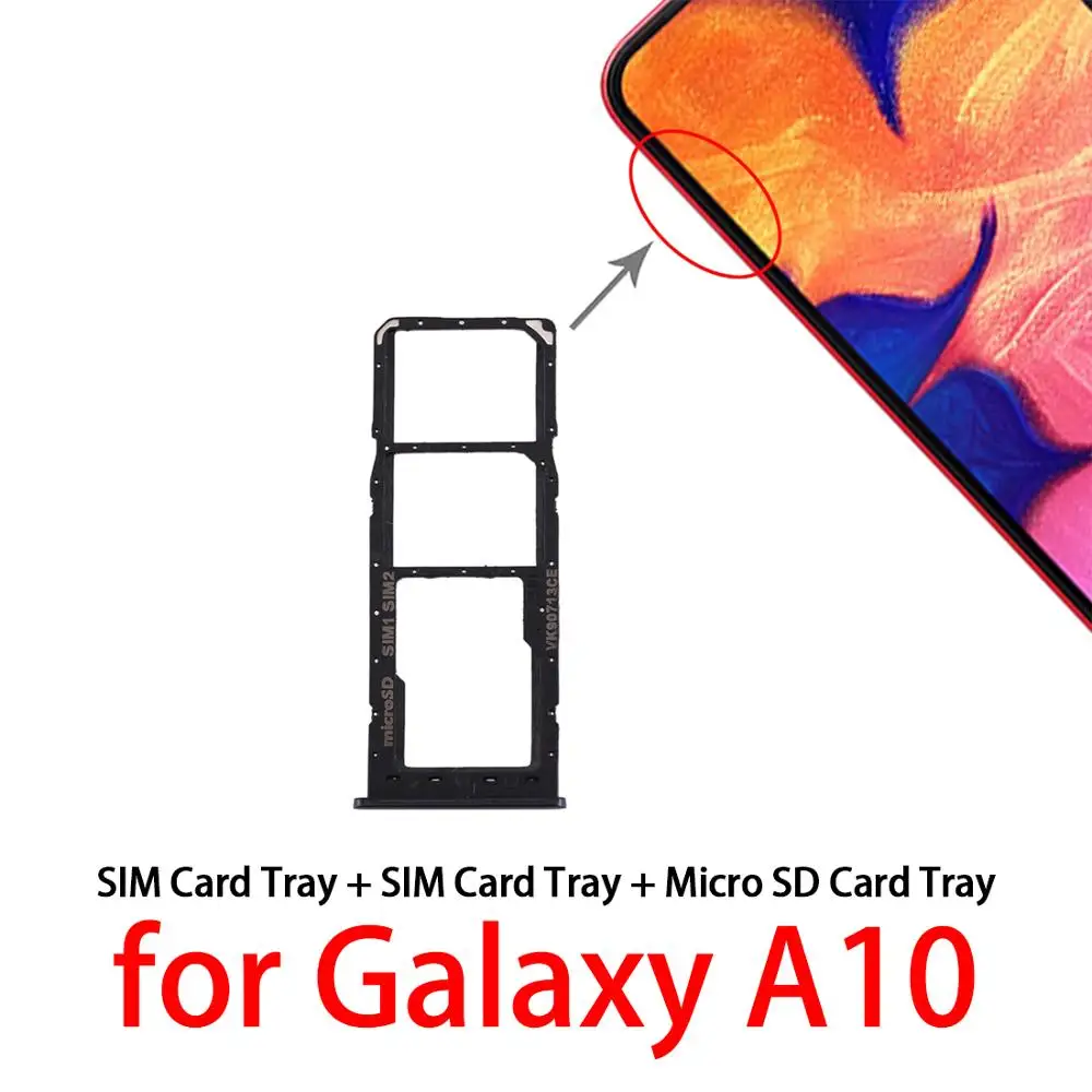 Лоток для sim-карт + лоток карт Micro SD Samsung Galaxy A20 A30 A50/A10 оригинальный адаптер Nano SIM |