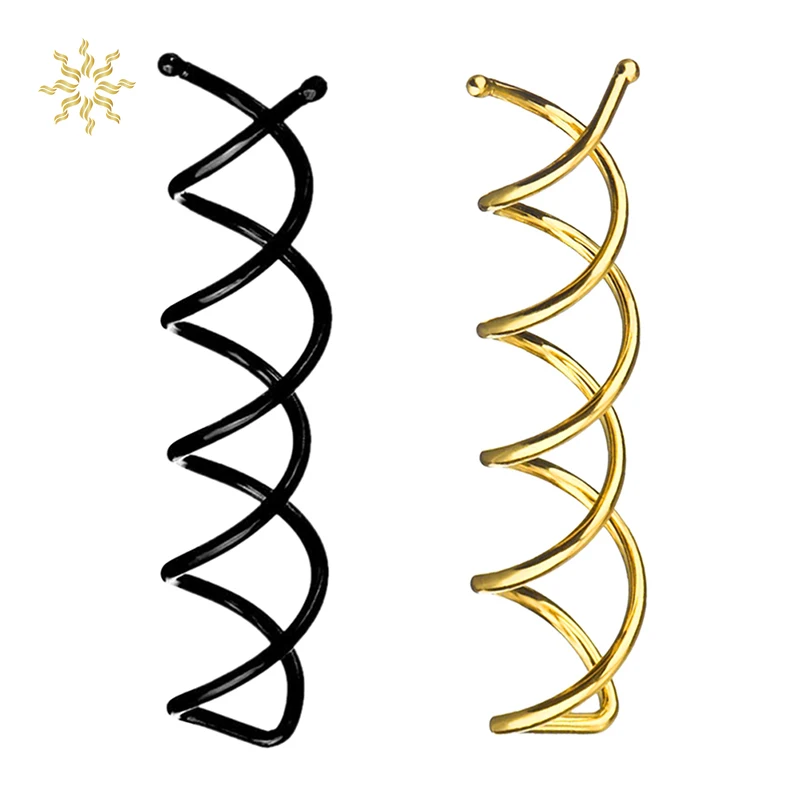

New Hair Accessories Women Spiral Spin Screw Bobby Pin Hair Clip Ladies Twist Barrette Black CY CY