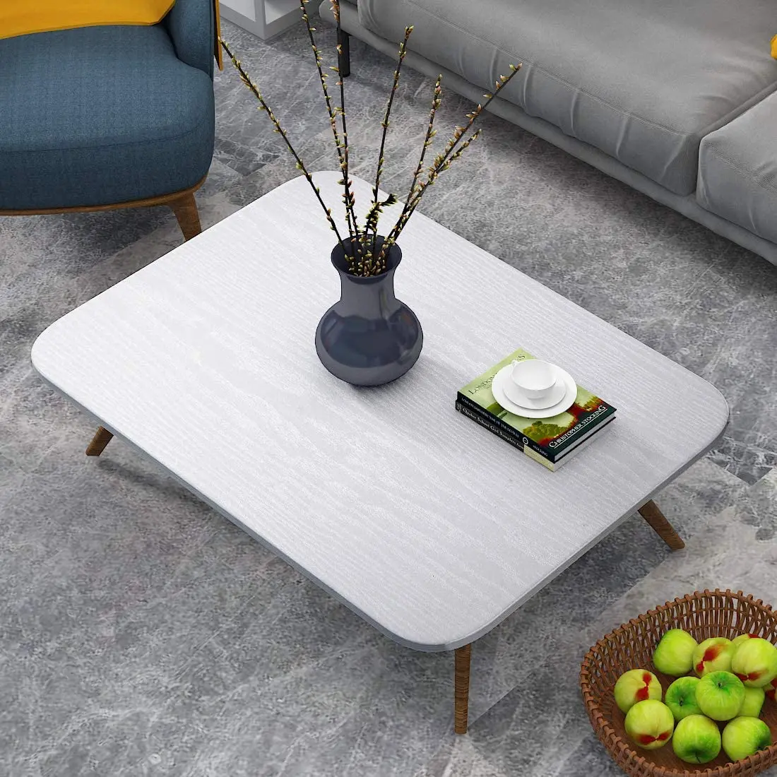 Самоклеящаяся клейкая бумага из белого дерева ПВХ декоративная пленка для