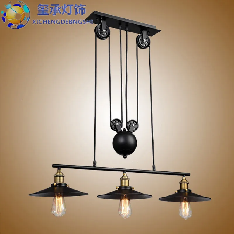 Винтажный Железный Лофт промышленный подвесной светильник в американском стиле