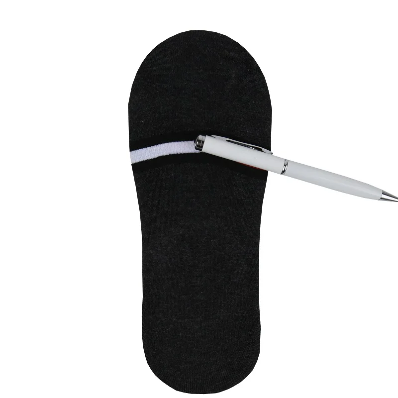 

Spring and summer new silicone antiskid invisible socks men's color matching casual light mouth men's s Tommy