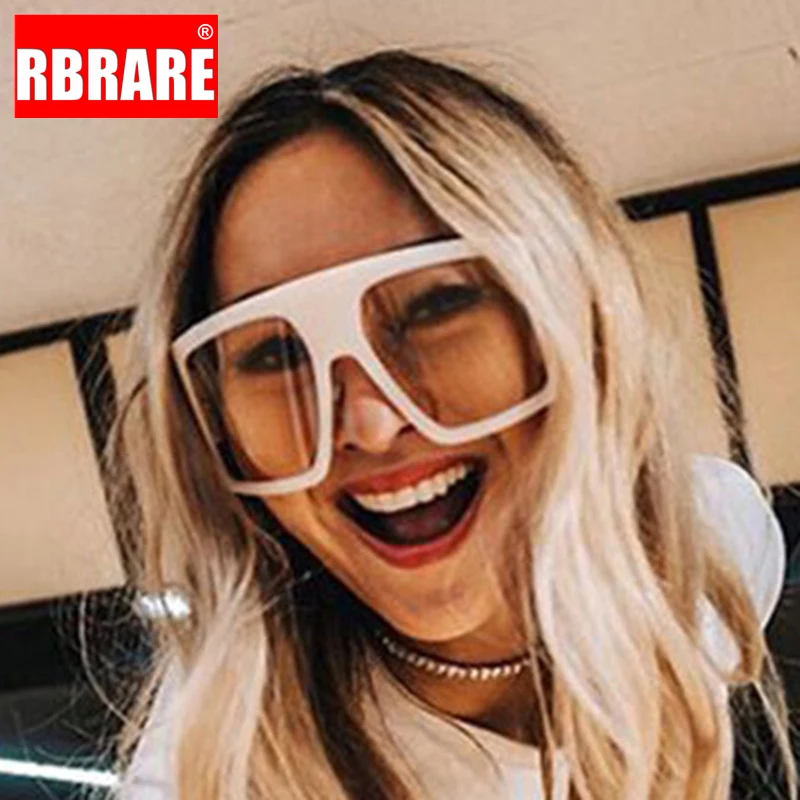 

RBRARE Square Sunglasses Women Oversized Sunglasses Women Luxury Brand Sun Glasses Women Eyeglasses Retro Goggles Gafas De Mujer