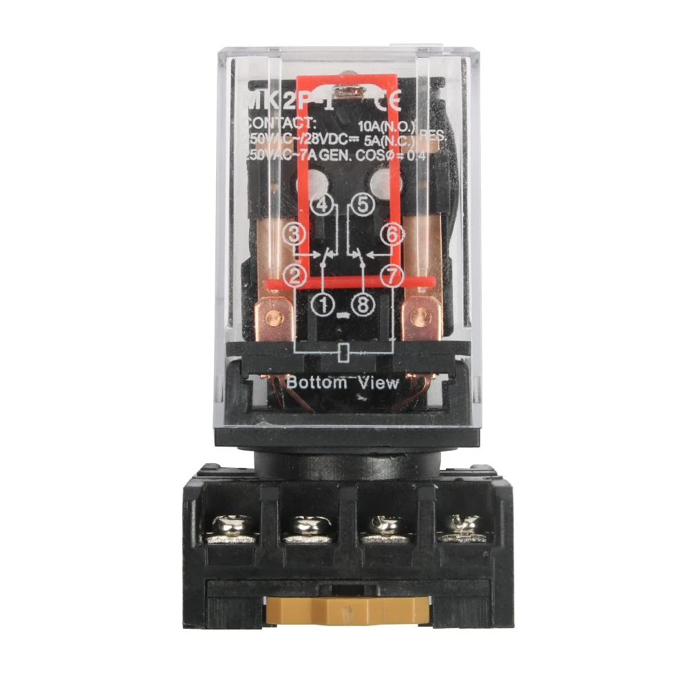 MK2P MK-2P ONE Новое штепсельное РЕЛЕ 8 PIN 2P подходит для катушки переменного тока 220 В с