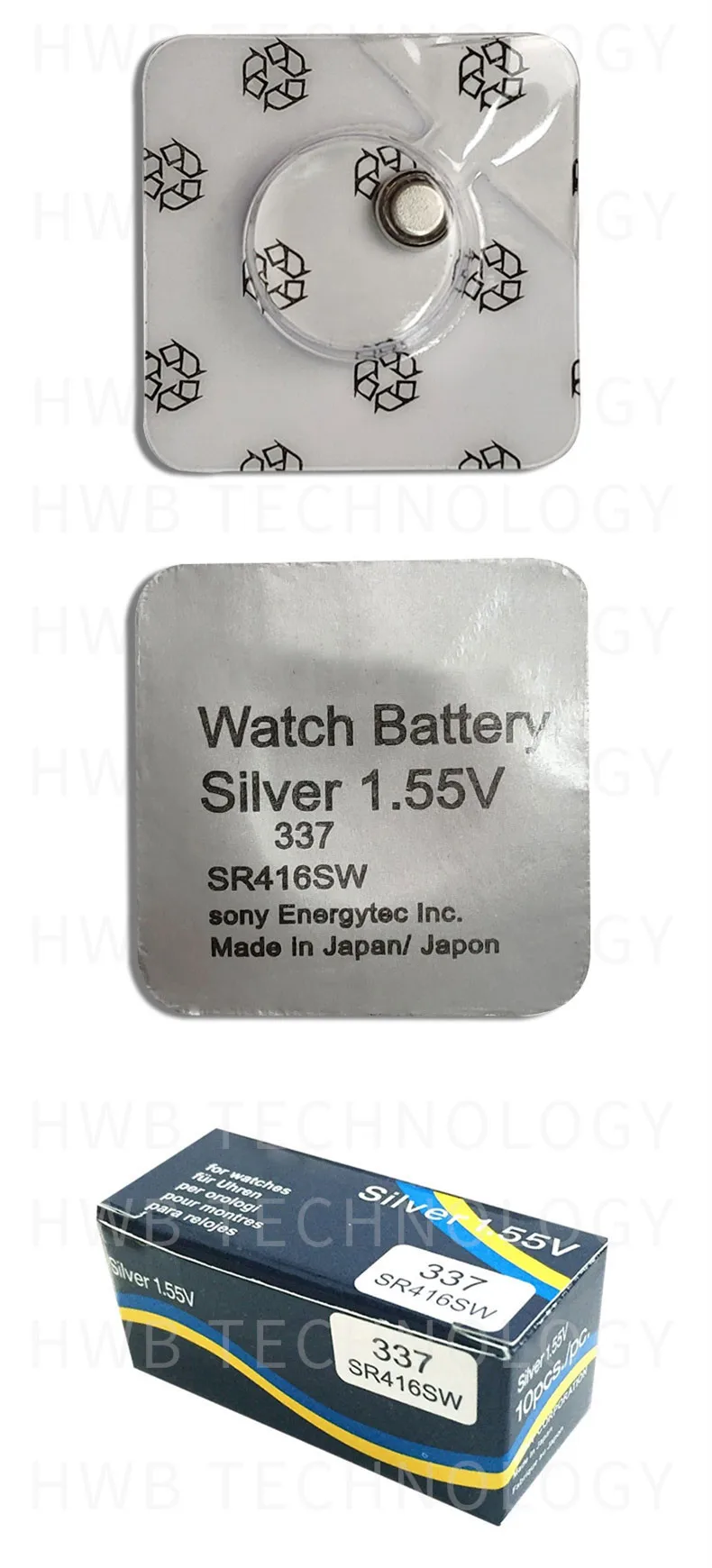 5X долговечный 337 SR416SW 623 D337 V337 SP337 кнопка батареи для часов