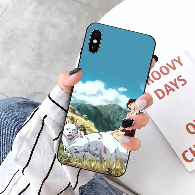 

Japan anime Princess Mononoke Phone Case for iPhone 11 12 pro XS MAX 8 7 6 6S Plus X 5S SE 2020 XR