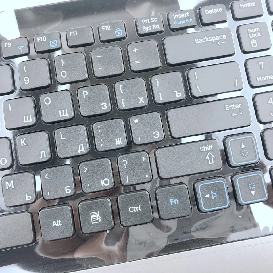 Клавиатура для ноутбука Samsung NP-RV711 RV720 RV710 BA75-03072C серебристая Раскладка |