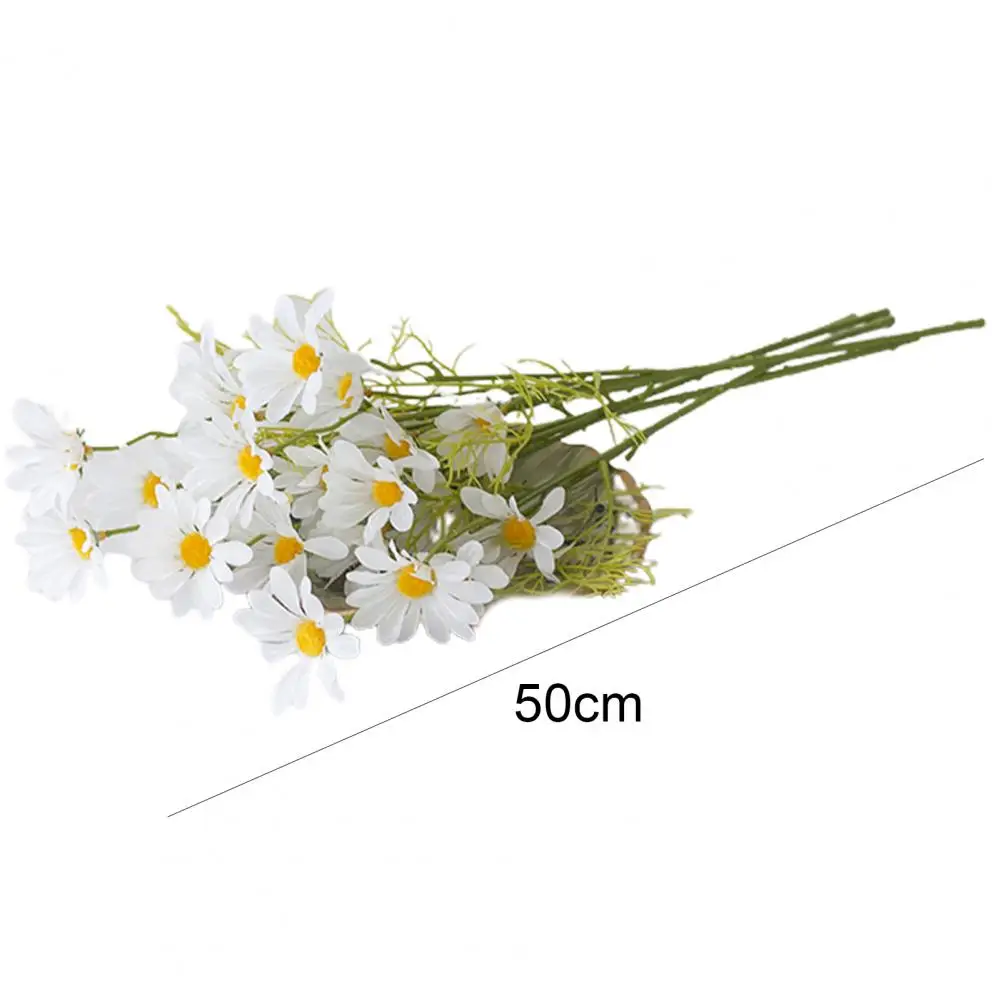 

5Pcs Artificial Flower Marguerite Party Supplies Small Chrysanthemum Faux Silk Flower Vase Pots Simulated Bouquet Flower