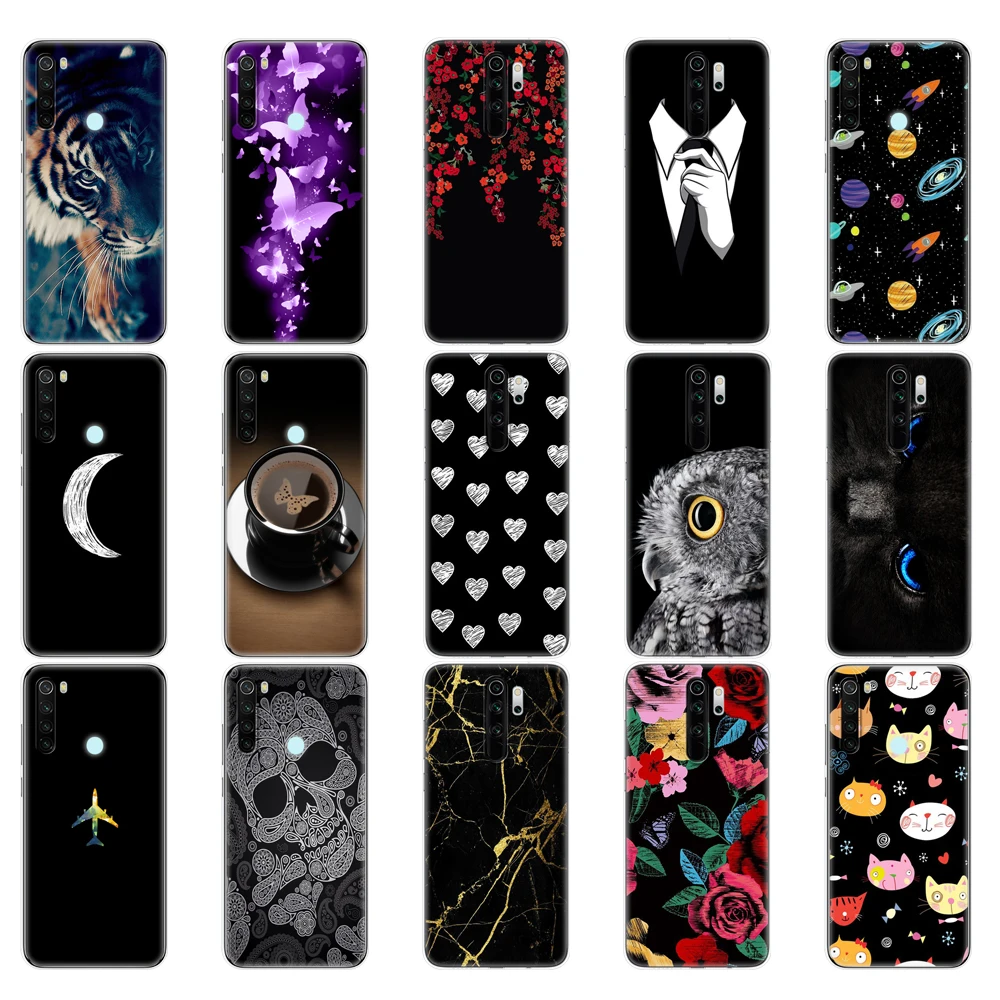 Чехол для xiaomi Redmi Note 8T силиконовый мягкий чехол из ТПУ с рисунком на 8 2021 NOTE PRO