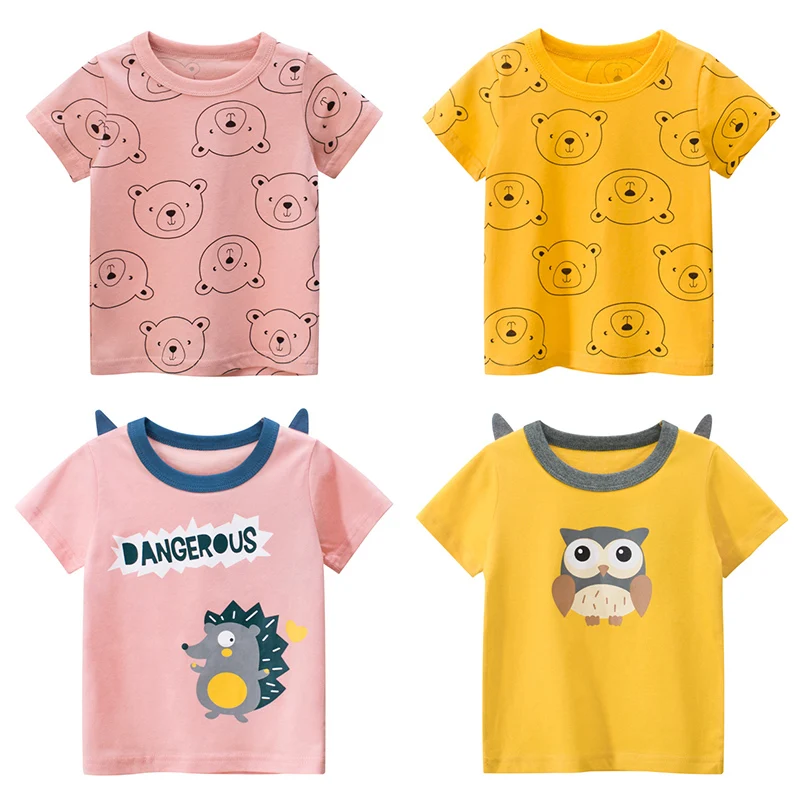 

Children's short sleeve t-shirt cotton t-shirts boy kid boys and girls tops shirts children's T-shirt summer print cartoon 2021