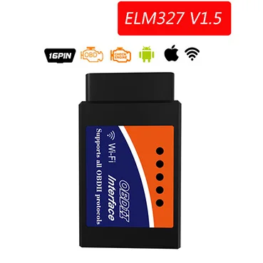 WIFI ELM327 V1.5 Автомобильные аксессуары Wifi ELM327 V1.5 OBD2 сканер Bluetooth ELM 327 V1.5 автомобильный диагностический инструмент OBD2 elm327 считыватель кодов для Android/IOS - Цвет: WIFI ELM327 V1.5