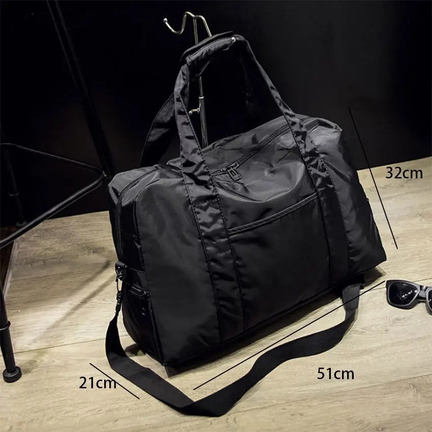 Вместительная однотонная спортивная сумка для мужчин и женщин сумка-тоут отдыха
