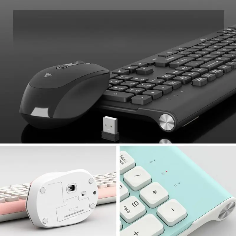 Ультратонкая Беспроводная Клавиатура 2 4 ГГц 1 комплект беспроводная мышь с