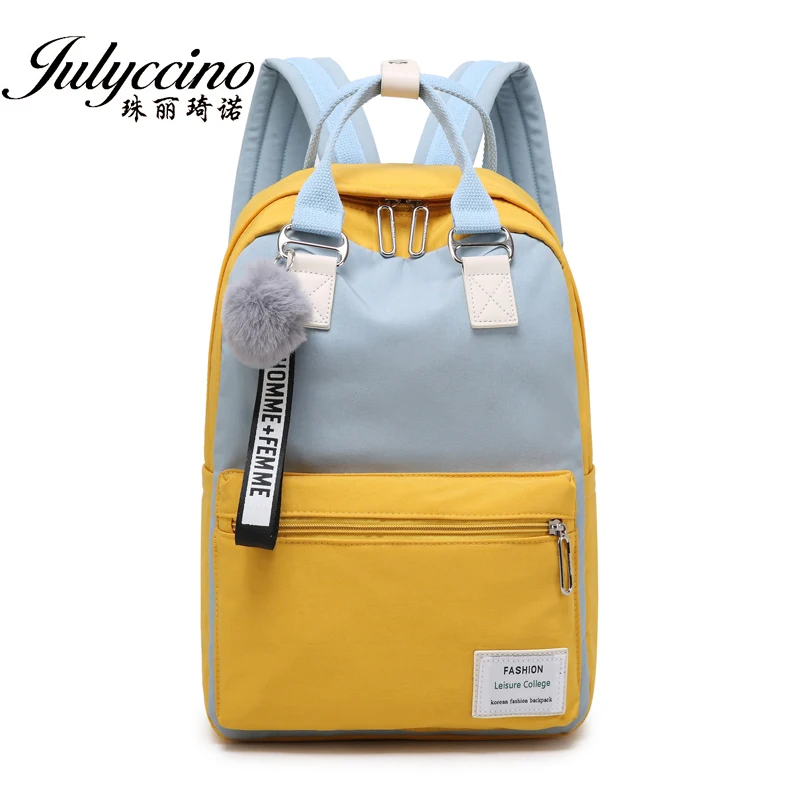 Модный женский рюкзак нейлоновый Водонепроницаемый ранец для девочек