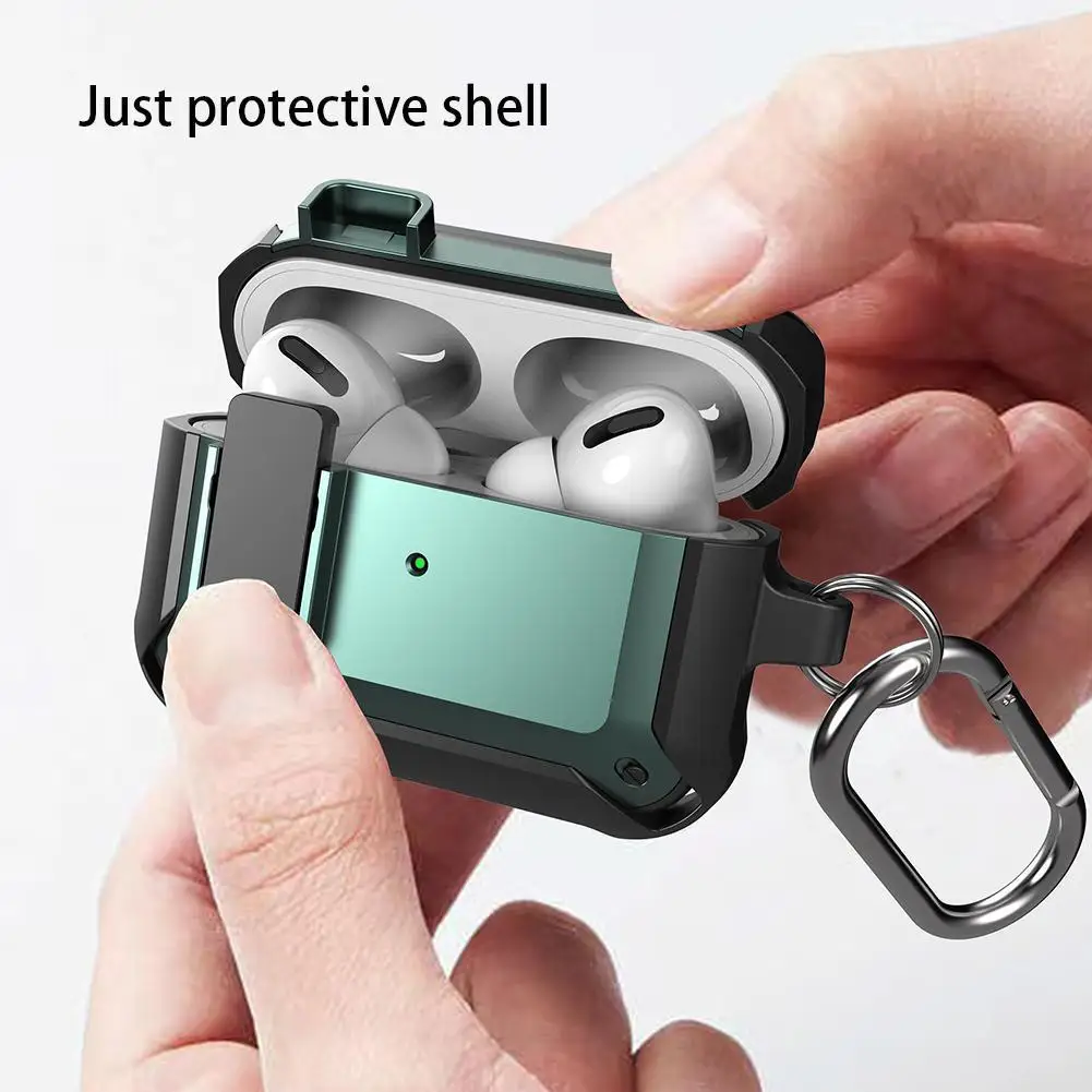 

Чехол для переключателя Airpods Pro, чехол из ТПУ и поликарбоната, защитный чехол для Apple AirPods 3, 2, чехол, аксессуары, беспроводные наушники с брело...