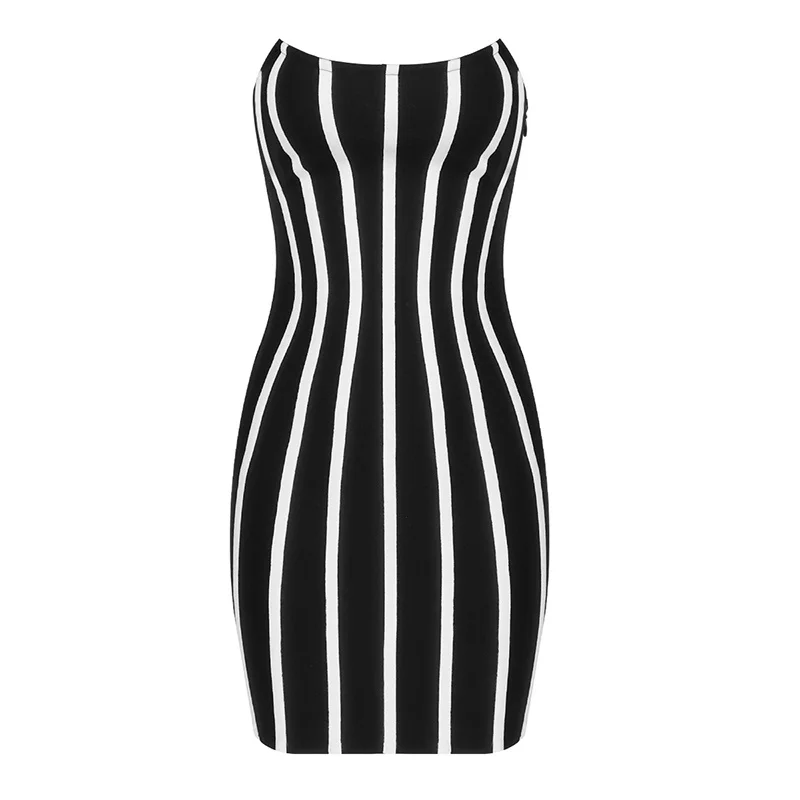 

2020 fashion sexy Women black strapless off shoulder sleeveless dress Vestido Celebrity Evening Party Bodycon Bandage Dresses