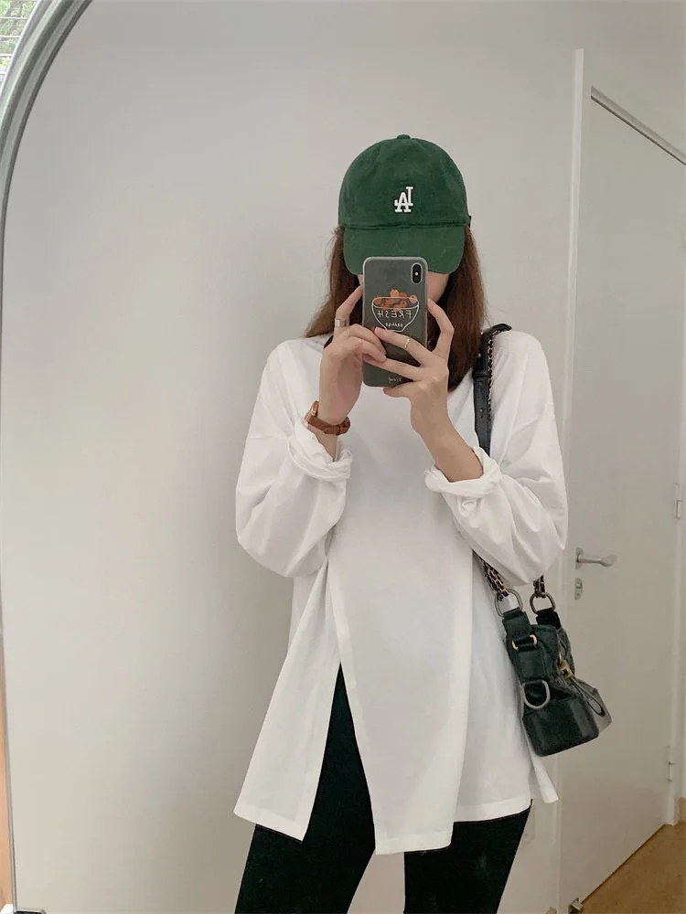 

2021 Новая высококачественная однотонная женская Повседневная футболка