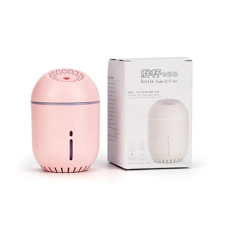 350 мл Милая чашка USB увлажнитель воздуха Светодиодные лампы ультразвуковой Fogger Mist
