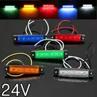 12V 24V 0,5 W 6SMD светодиодный боковые габаритные светодиодный индикатор задний светильник лампы для мото авто для автобуса, грузовика, прицепа грузовой автомобиль Внешнее освещение светодиодный