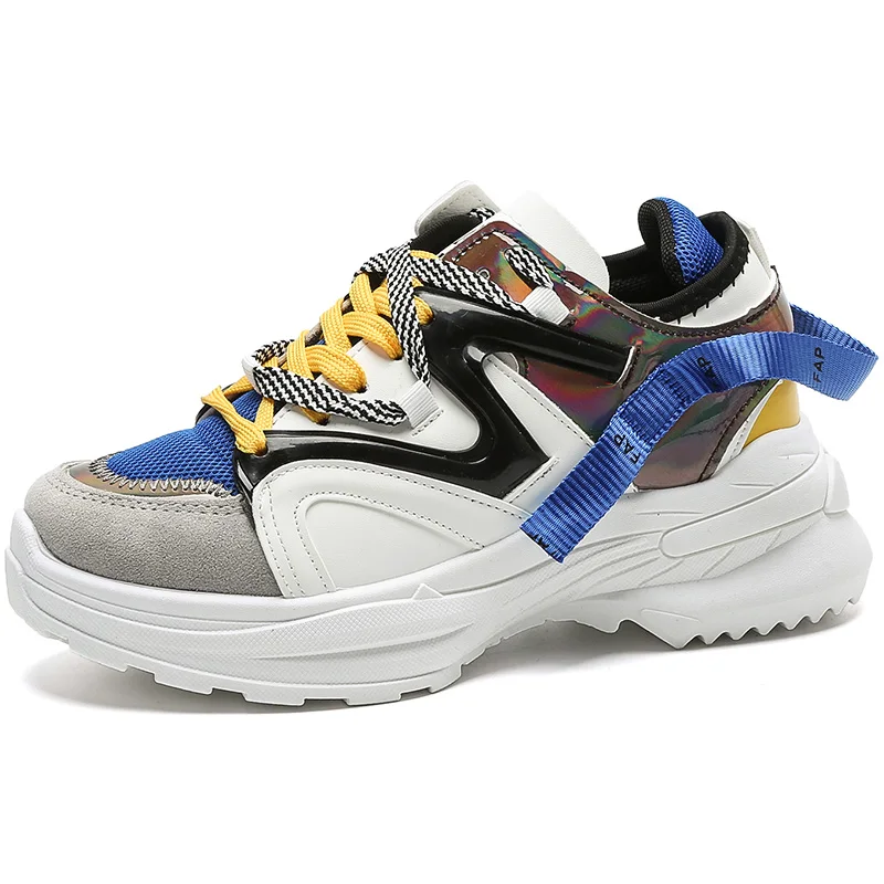 Женские кроссовки на толстой подошве удобная дышащая Спортивная обувь для бега