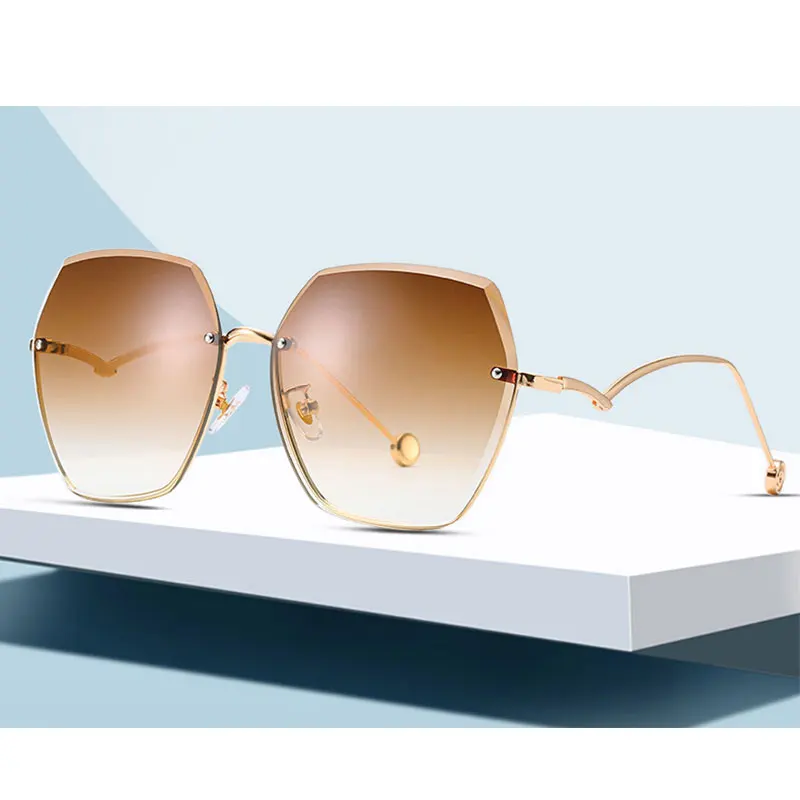 Большие коричневые солнцезащитные очки 2020 Женские Ретро Винтажные