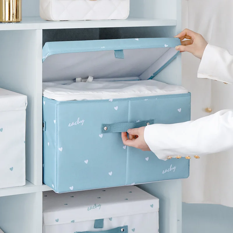 

Foldable Storage Box Large Capacity Clothes Shoes Wardrobe Organizer Quilt Blanket Moving Box Household Bedroom Accessories Item