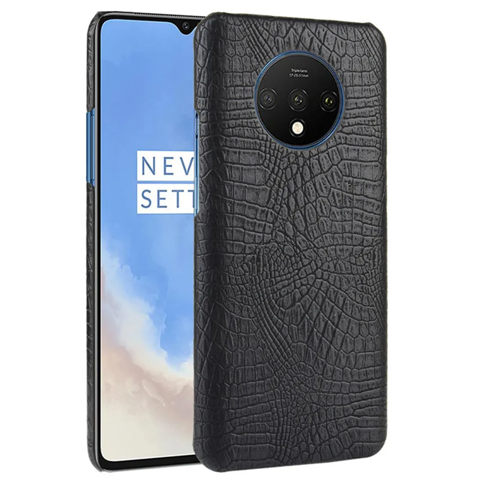 Чехол для Oneplus 7T Pro противоударный жесткий чехол накладка с рисунком под кожу