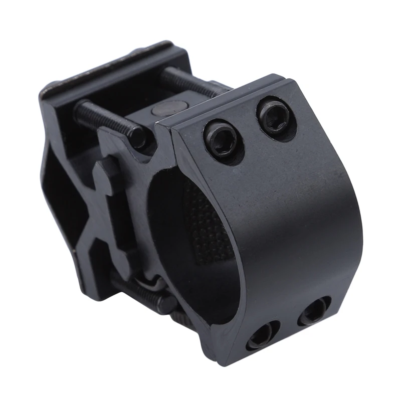 

Black Metal multi-purpose Hunting Butterfly Clip Pipe Clamp Tactical Flashlight Bracket Flashlight Torch Clip Holder
