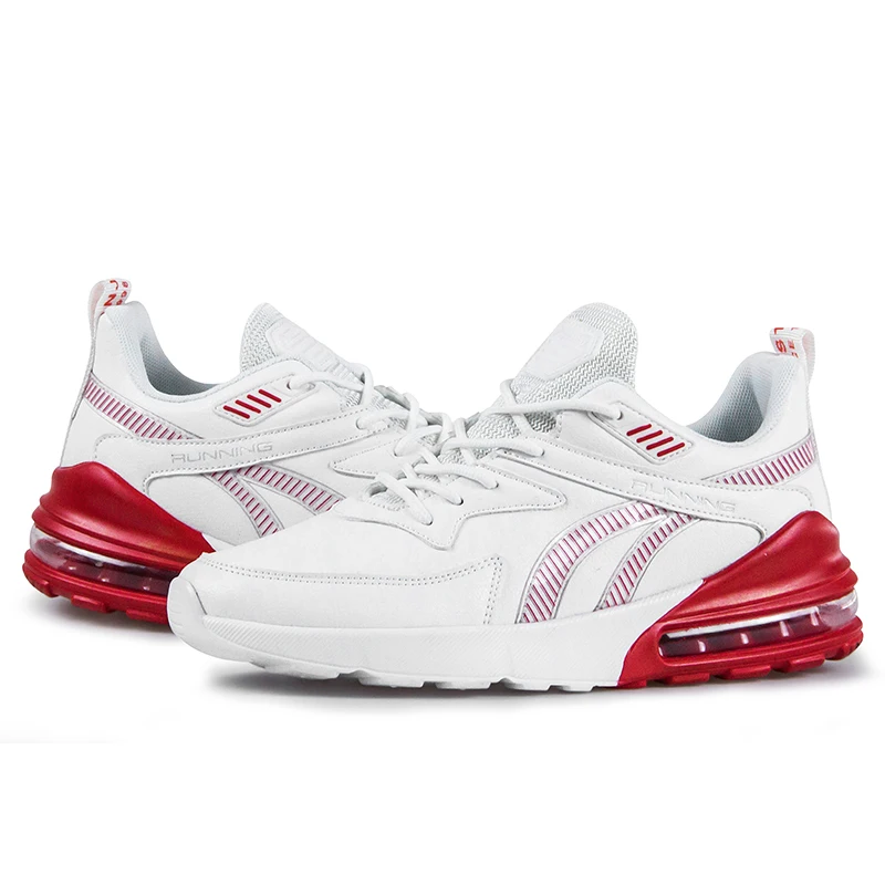 Кроссовки для взрослых мужчин дышащие сетчатые на шнуровке прогулок и бега