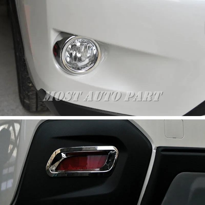 

ABS Chrome Front & Rear Fog Light Cover 4pcs For Subaru XV Crosstrek 2012-2015 Car accesories interior Car decoration