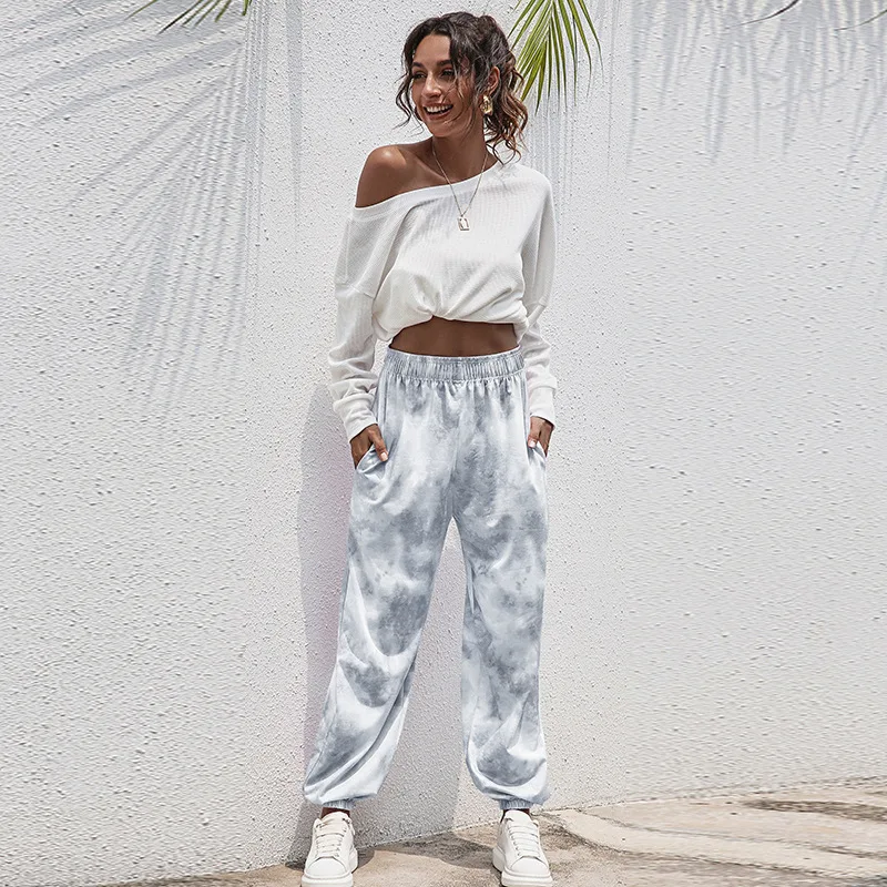 

Harajuku Women's Pants Women's Four Seasons Home Casual Sports Loose Leggings Sweatpants Women's Overalls