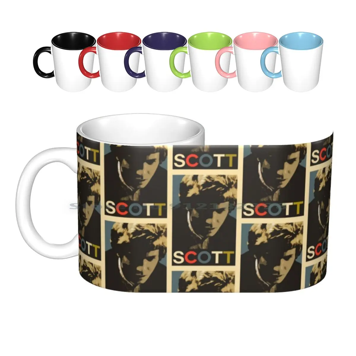 

Walker Ceramic Mugs Coffee Cups Milk Tea Mug Michael Walker Walker Brothers Music Pop Pop Music 1960s 60s Musicians Singers