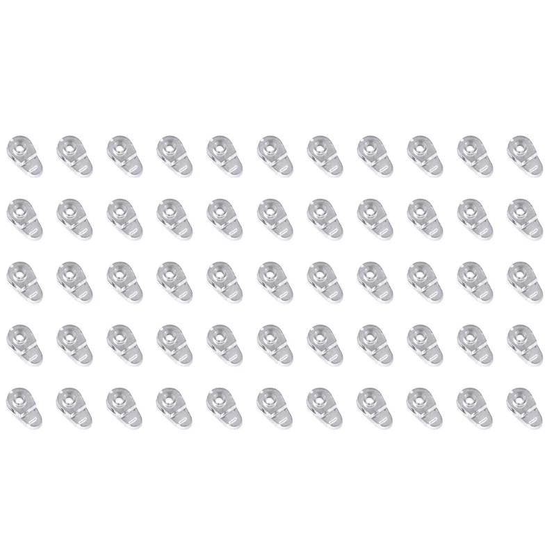 50Pcs Bathroom Mirror Fixed Accessories Advertising Plate Glass Clamp Clip accessories | Обустройство дома