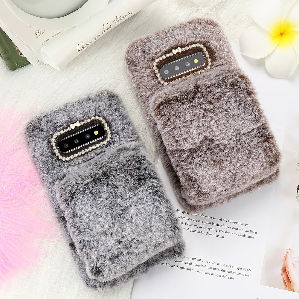 LAPOPNUT чехол для Samsung S20 Ultra S10 Plus S10e S9 Note8 S8 A71 A51 J6 J4 J5 A7 A6 A8 S7Edge теплая плюшевая