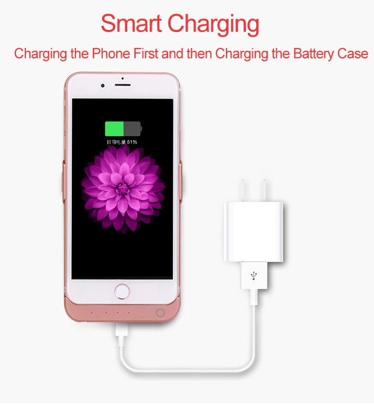 Внешний аккумулятор 10000 мАч для iPhone 6 6S 7 8 Plus с держателем телефона чехол 6s 8|Чехлы