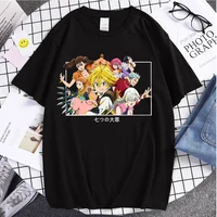fashion tops hot sale seven deadly sins couple t shirts summer tshirts popular style tees ulzzang oversize unsiex cotton t shirt
