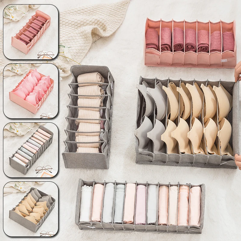 

Складной органайзер для нижнего белья, коробки для хранения, органайзер для бюстгальтеров, шарфов, носков, органайзер для одежды, коробка дл...