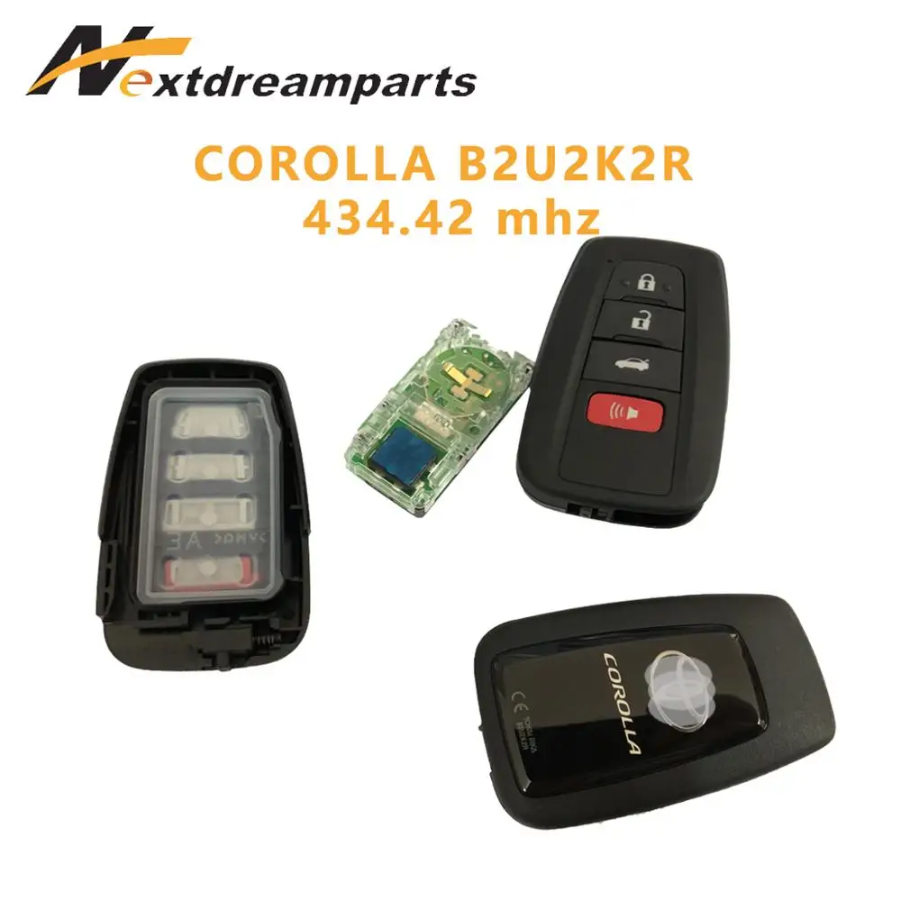 Оригинальный Автомобильный смарт-ключ с 4 кнопками для чипа Corolla/ALTIS 434 42 МГц 4A |