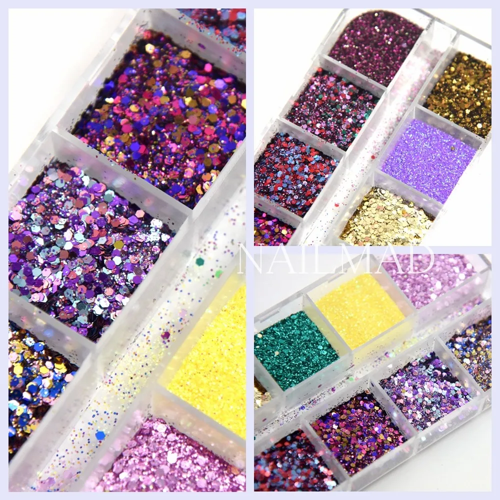 12 цветов/набор акриловый Гель-лак для ногтей | Красота и здоровье